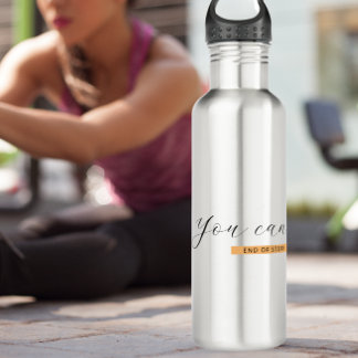 You Can | Motivational Quote | Inspirational 710 Ml Water Bottle