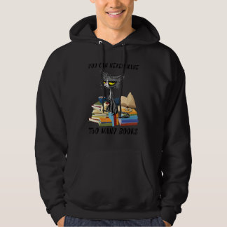 You Can Never Have Too Many Books Cat Hoodie