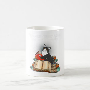 You Can Never Have Too Many Books Cat Lovers Funny Coffee Mug