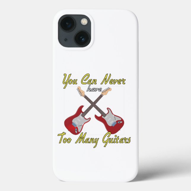 You Can Never Have Too Many Guitars - Colourful Case-Mate iPhone Case (Back)