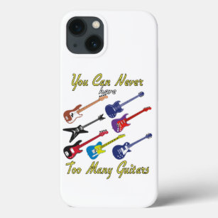 You Can Never Have Too Many Guitars - Colourful iPhone 13 Case