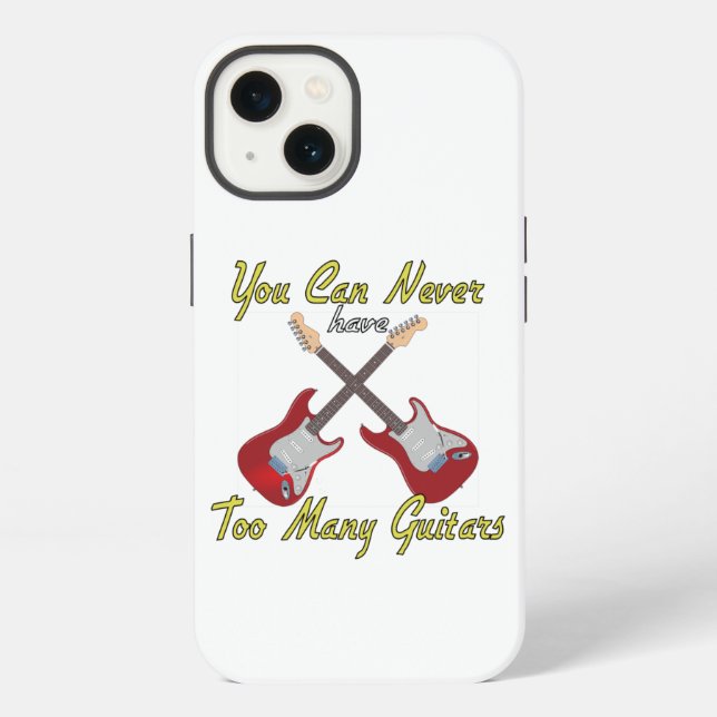 You Can Never Have Too Many Guitars - Colourful iPhone Case (Back)