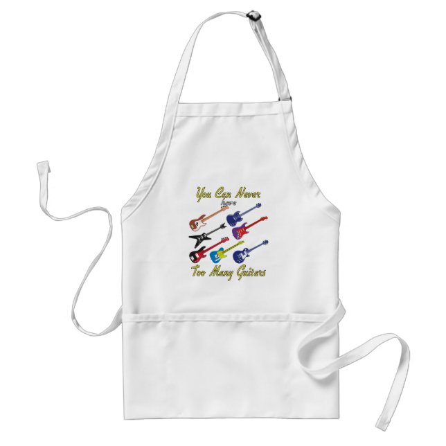 You Can Never Have Too Many Guitars - Colourful Standard Apron (Front)