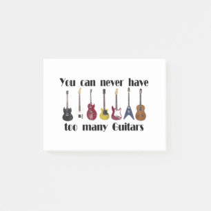 You can never have too many guitars gifts post-it notes