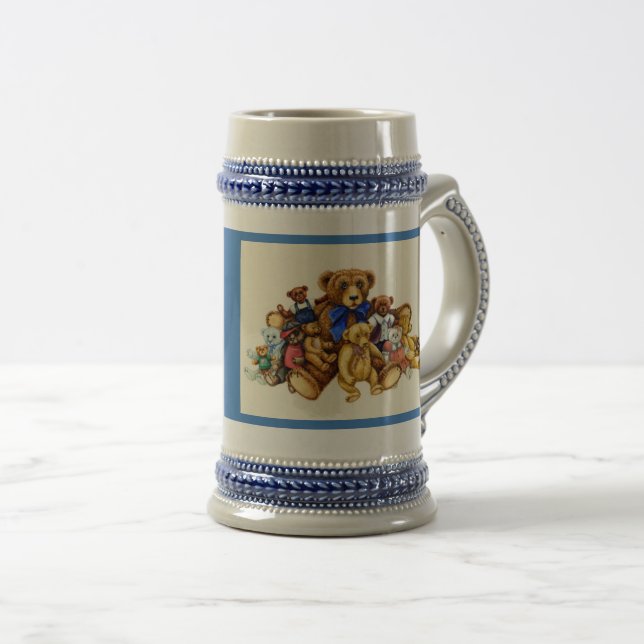 You Can Never Have Too Many Teddy Bears BEER STEIN (Front Right)