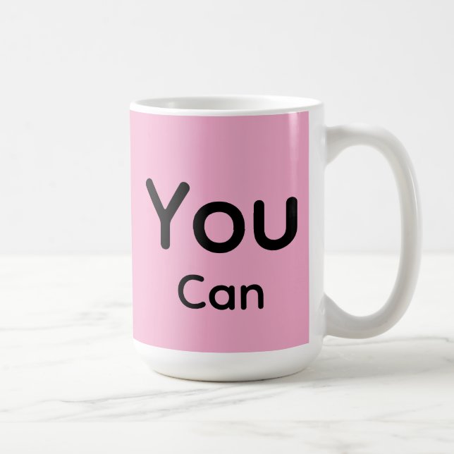 You can! pink mug (Right)