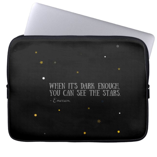 You can see the stars Emerson quote Laptop Sleeve (Front)