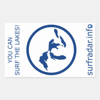 You can surf the Lakes! Great Lakes navy Sticker