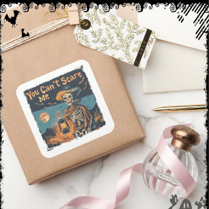 You Can’t Scare Me   ExDesigner   Halloween Square Sticker