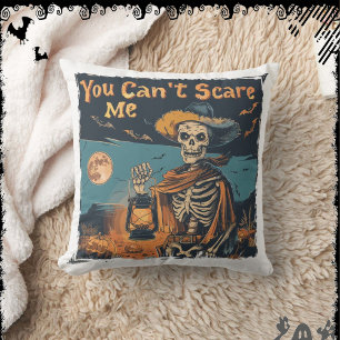 You Can’t Scare Me ExDesigner Halloween Throw Pillow