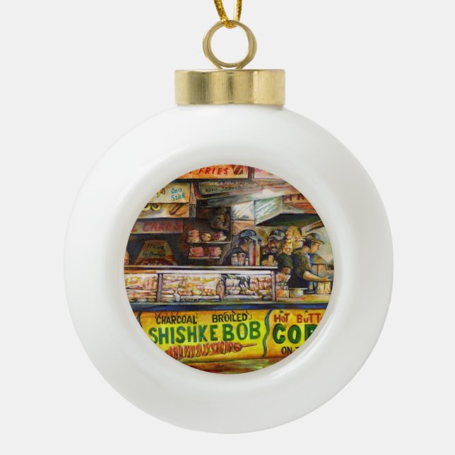 You Cannot Compete with That Ceramic Ball Christmas Ornament (Front)