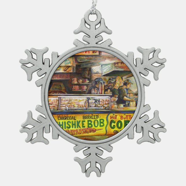 You Cannot Compete with That Snowflake Pewter Christmas Ornament (Front)