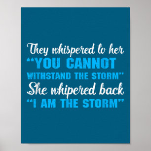 You Cannot Withstand The I Am The Tee Graphic Poster