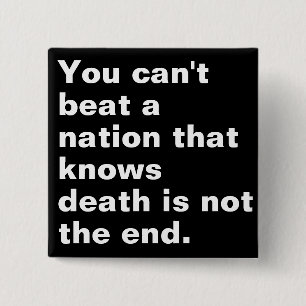 You can't beat a nation that-palestine Basic text. 2 Inch Square Button