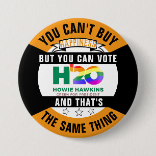 You can't buy happiness 3 inch round button