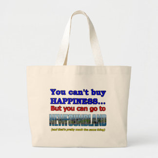 YOU CAN'T BUY HAPPINESS LARGE TOTE BAG