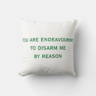 You can't convince me throw pillow