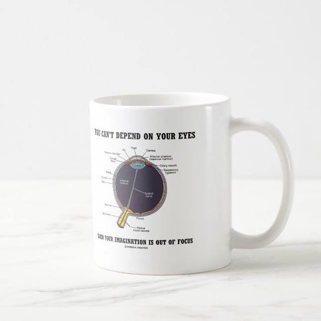 You Can't Depend On Your Eyes Imagination Focus Coffee Mug (Right)