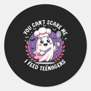 You Cant E Me I Feed Teenagers Halloween  Classic Round Sticker