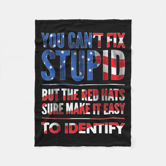 You Can't Fix Stud But The Hats Sure Make It Easy  Fleece Blanket (Front)