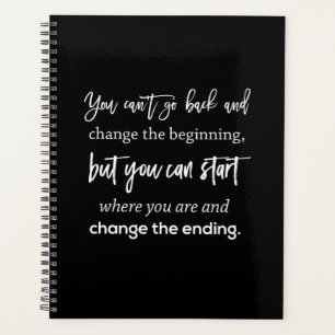 you can't go back and change beginning planner