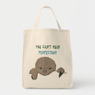 You Can't Rush Perfection Baby Sloth Tote Bag