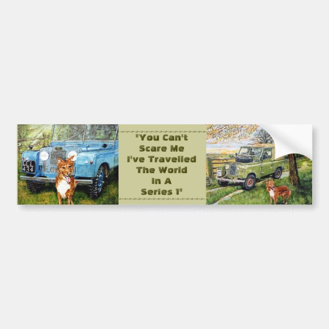 You Can't Scare Me ... Bumper Sticker (Front)