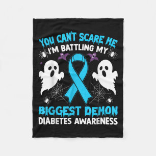 You Cant Scare Me Im Battling My Biggest Demon Dia Fleece Blanket