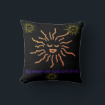 "You carry the sunlight in you" Pillow<br><div class="desc">This is a very romantic message to the one you love!  On one side it says "YOU CARRY THE SUNLIGHT IN YOU" and  on the other side it says "YOU ARE AS BEAUTIFUL AS THE SUNSHINE IN THE MORNING" Design by international award-winning photographer and artist Gerlinde Keating. www.photoartbygk.com</div>