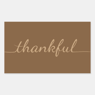 You choose background colour Thankful Thanksgiving Sticker
