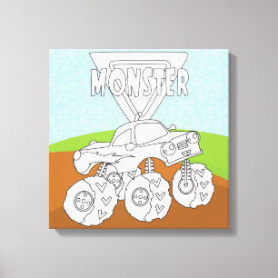 You Colour Me & Add Your TextWrapped Canvas (Gloss Print