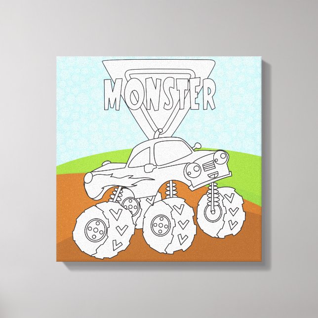 You Colour Me & Add Your TextWrapped Canvas (Gloss Print (Front)