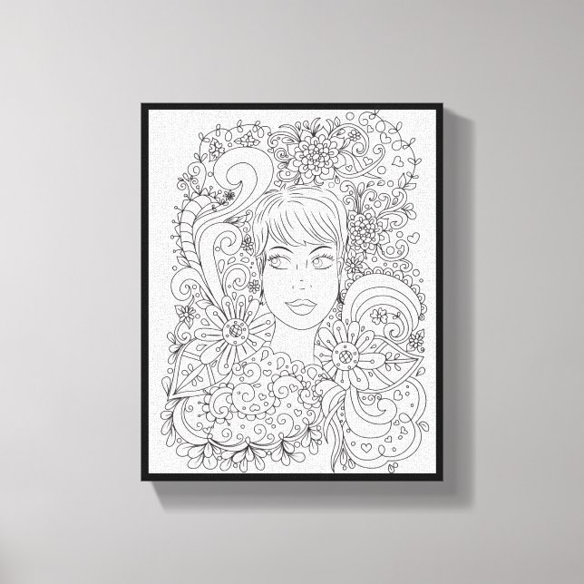 You Colour Me Pretty Premium Wrapped Canvas (Gloss (Front)