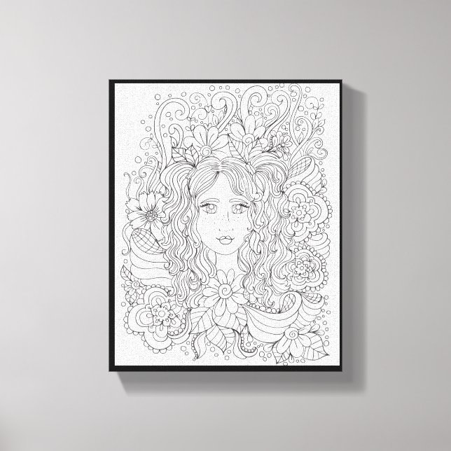 You Colour Me Pretty Premium Wrapped Canvas (Gloss (Front)