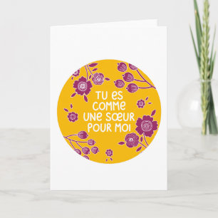 You comme une soeur pour moi card