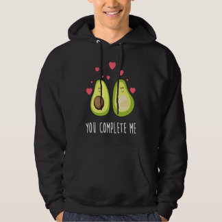 You Complete Me Avocado Couple Valentine Couple Hoodie