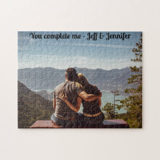 "You Complete Me" Custom Photo Jigsaw Puzzle