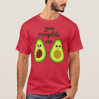 You complete me cute avocado holding hands T-Shirt