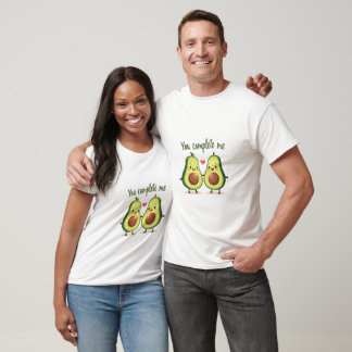 You Complete Me - Cute Avocado Love Design T-Shirt