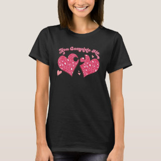 You Complete Me Heart Puzzle Valentines Love Perfe T-Shirt