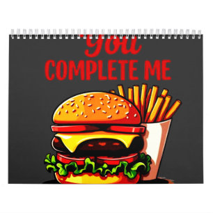 You Complete Me Pizza Graphic  Calendar