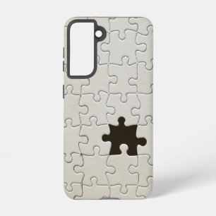 You Complete Me Romantic Black and White Jigsaw Samsung Galaxy Case
