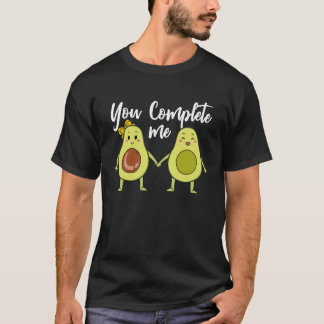 You Complete Me Valentines Day Vegan Couple T-Shirt
