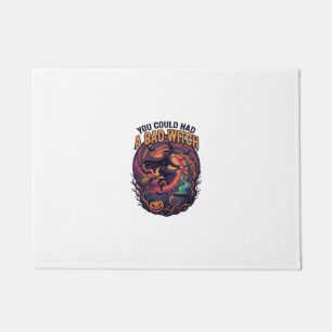 You Could Had Bad Witch Halloween Flying Broom_1 Doormat