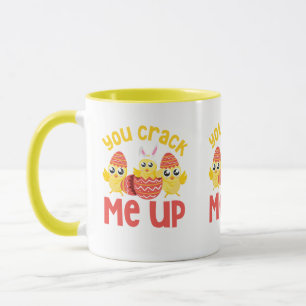 You Crack Me Up Easter Chicks Mug