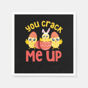 You Crack Me Up Easter Chicks Napkin