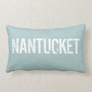 You Customize BEACH Sun-Kissed Soft Aqua Lumbar Pillow