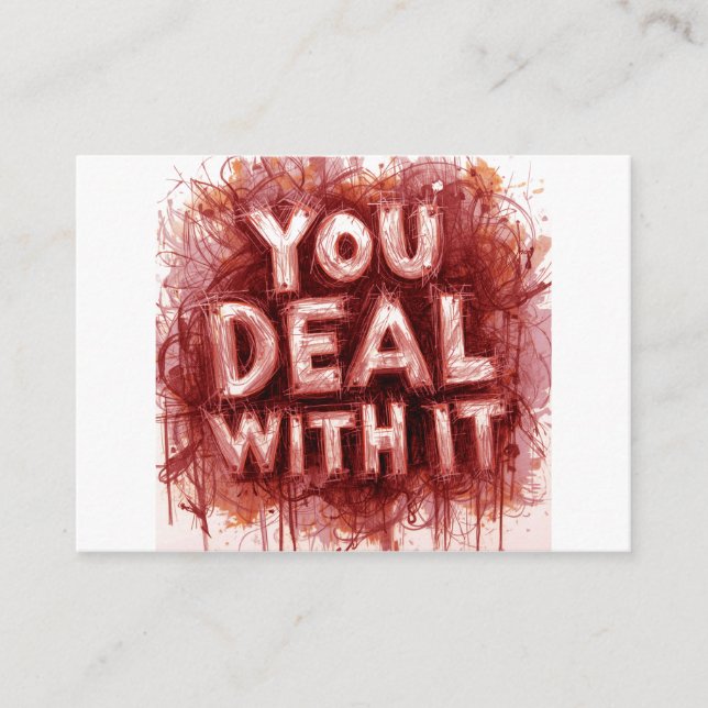 You Deal With It Enclosure Card (Front)