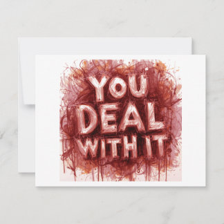 You Deal With It RSVP Card