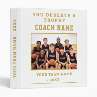 You Deserve a Trophy Coach Team Photo Album Binder